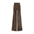 Rick Owens Brown Viscose Casual Pants