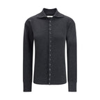 Lemaire Gray Wool Cardigan