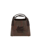 Etro Brown Fabric Handbag