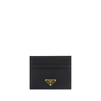 Prada Black Calf Leather Bos Taurus Wallet