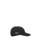 Prada Black Polyamide Cap (Baseball Hat)