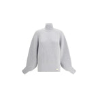 Balmain Gray Wool Sweatshirt