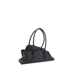 The Attico Black Calf Leather Bos Taurus Shoulder Bag