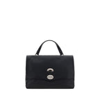 Zanellato Black Calf Leather Bos Taurus Shoulder Bag