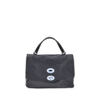 Zanellato Black Calf Leather Bos Taurus Shoulder Bag