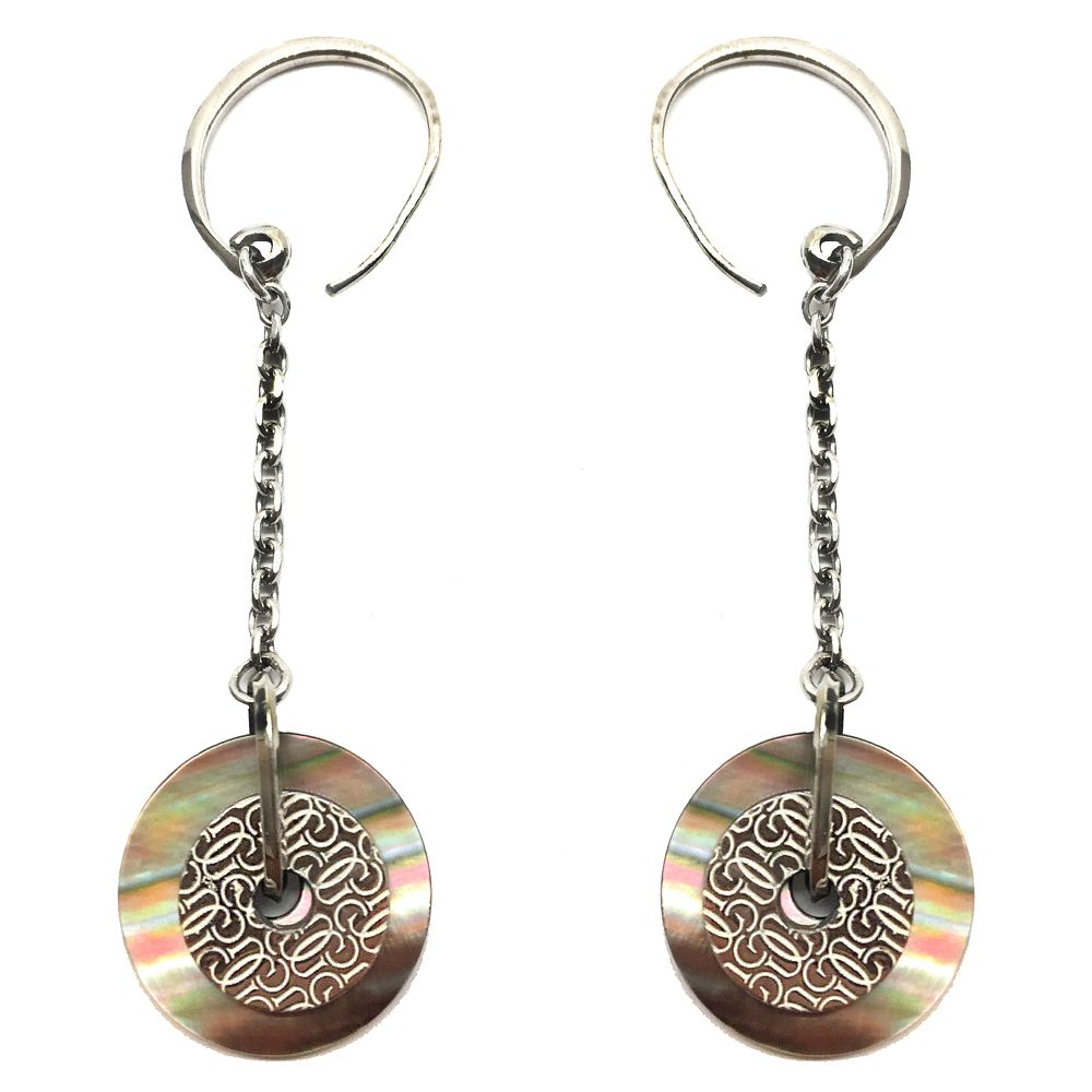 GC Silver Stainless Steel Earrings