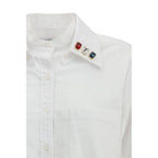 Thom Browne White Cotton Dress Shirt