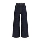 Khaite Blue Cotton Straight-Leg Jeans
