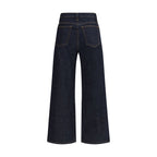 Khaite Blue Cotton Straight-Leg Jeans