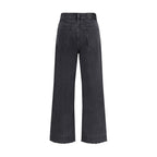 Chloé Black Cotton High-Waisted Jean