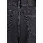 Chloé Black Cotton High-Waisted Jean