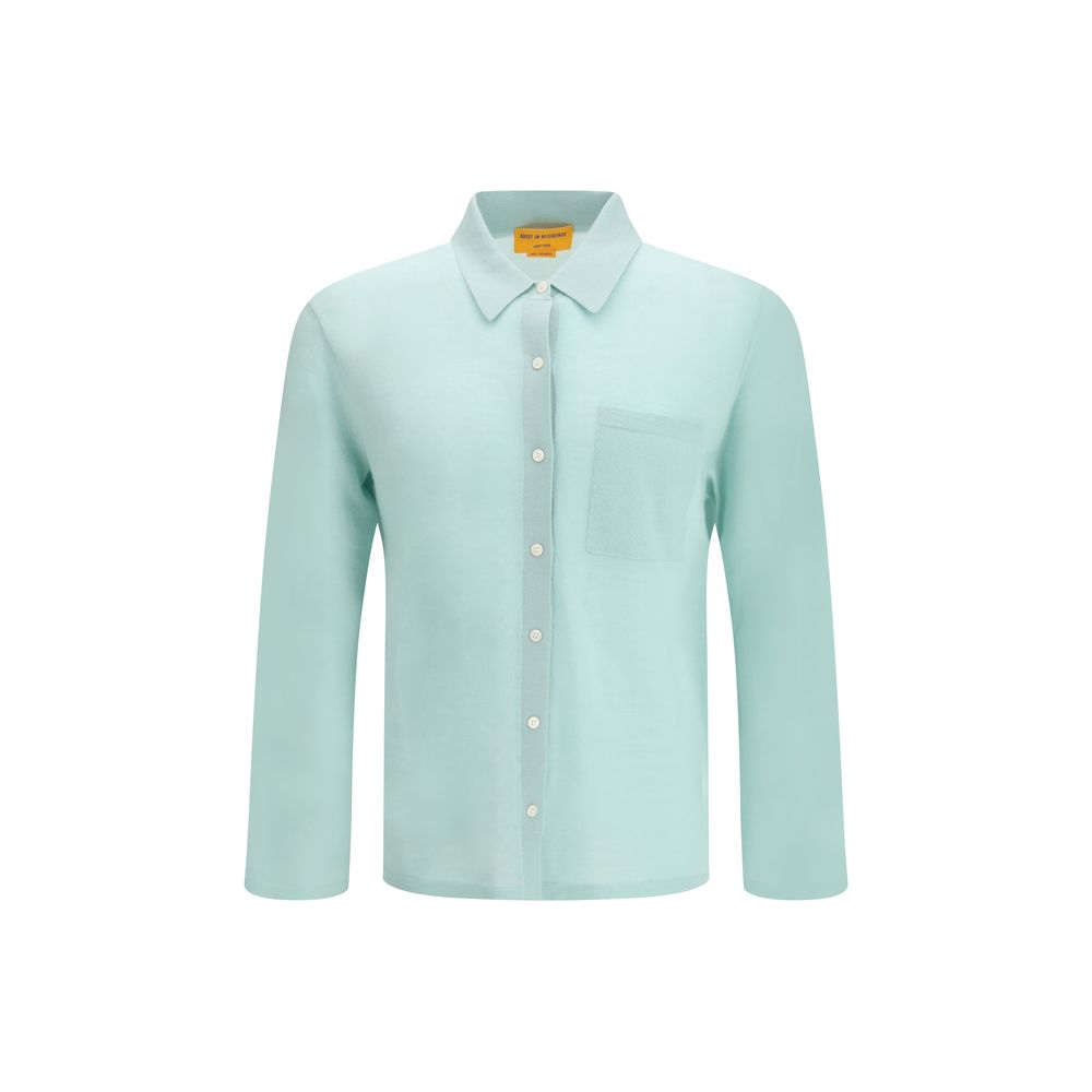 Guest in Residence Light Blue Cashmere Pattern Shirt