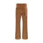 Max Mara Brown Cotton Casual Pants