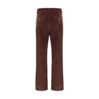 Max Mara Bordeaux Cotton Cropped Pants