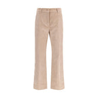 Max Mara Beige Cotton Casual Pants