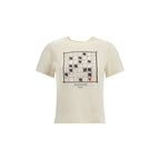 Max Mara Cream Cotton T-Shirt