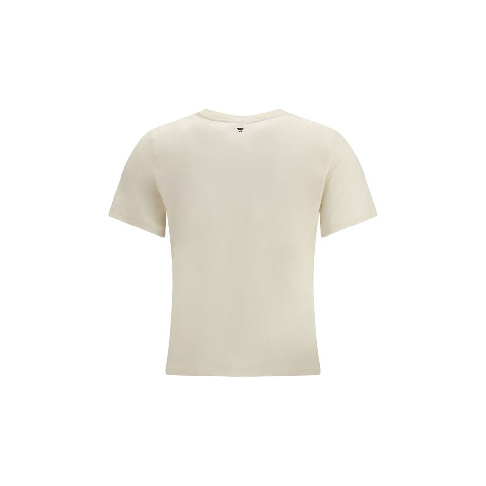 Max Mara Cream Cotton T-Shirt