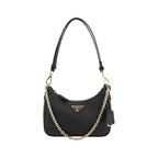 Prada Black Calf Leather Bos Taurus Shoulder Bag