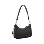 Prada Black Calf Leather Bos Taurus Shoulder Bag
