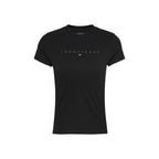 Tommy Hilfiger Jeans Black Cotton T-Shirt