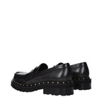 Golden Goose Black Leather Slip-On Loafers