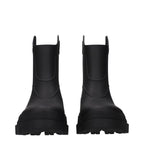 Moncler Black Cotton Ankle Boots