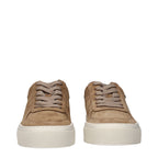 Moncler Brown Leather Sneakers